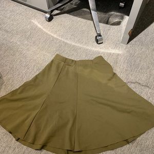 Olive green skater skirt